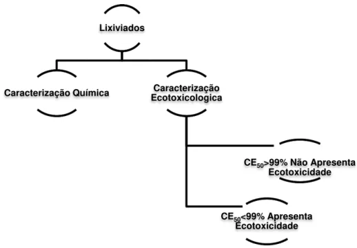 Figura 2.10  –  Processo de divisão e processamento dos eluatos do ensaio de lixiviação