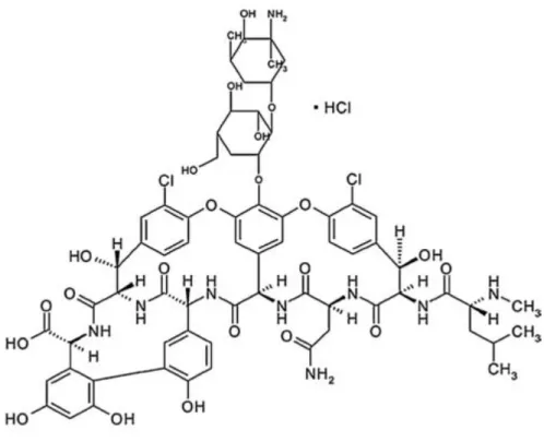 Figure 1.5  –  Structure of vancomycin. 