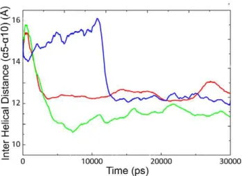 Figure 5. Space filling representation of CALB at open and closed conformations. Space filling representation of CALB