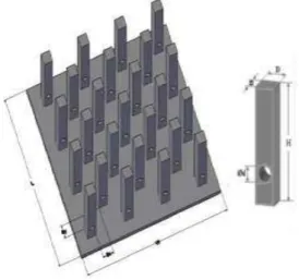 Fig. 1 Base plate having Sy/D=1.208. No. of fins 25. 