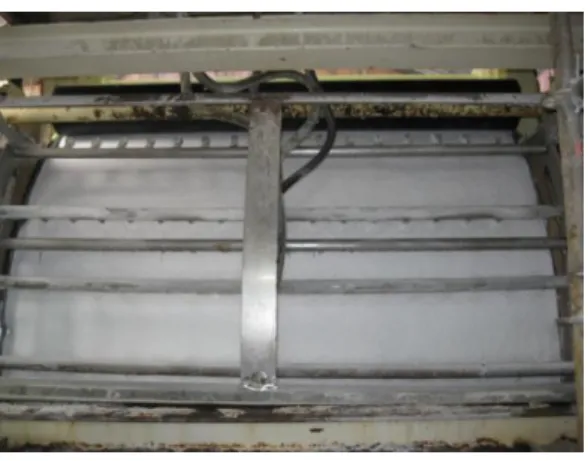 Figura 2.13 – Configuração das rampas de lavagem no filtro rotativo sob vácuo no complexo industrial da  Solvay em Portugal
