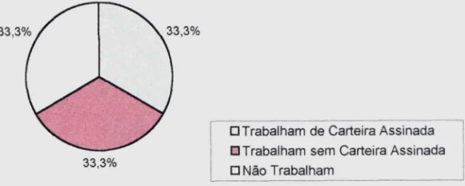 Gráfico 3: Situação laborai dos adolescentes: