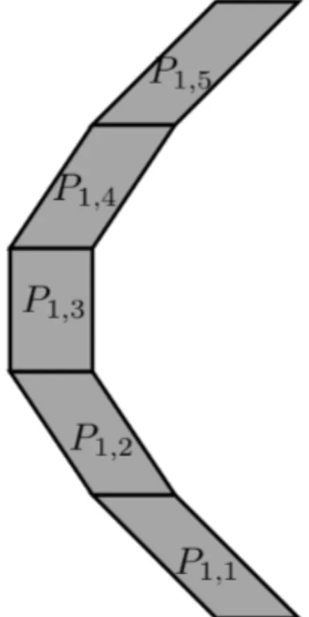 Figure 1 – Partition of a nonconvex polygon.
