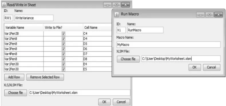 Figure 5 – Read/Write and Run Macro in Ururau Interface.