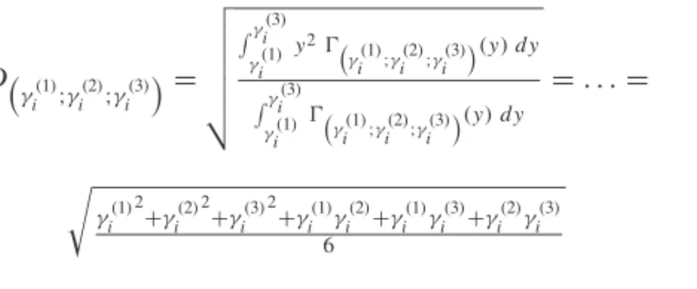 Table 2 – Original Weight Vector.