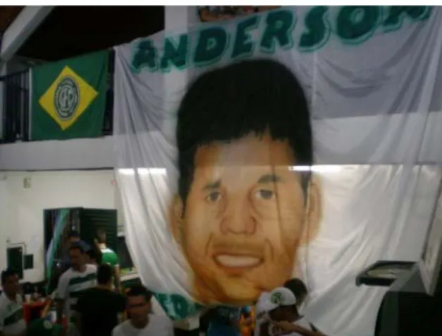 Figura 9 ‒ Silhueta de Anderson, torcedor da Fúria Independente do Guarani assassinado