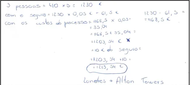 Figura 4.10 Resposta dos cálculos para Londres, grupo (J) e (P) à questão 2 da Tarefa 1