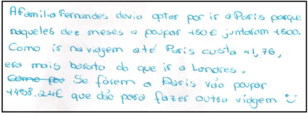 Figura 4.12 Resposta do grupo (C) e (E) à questão 3 da Tarefa 1. 