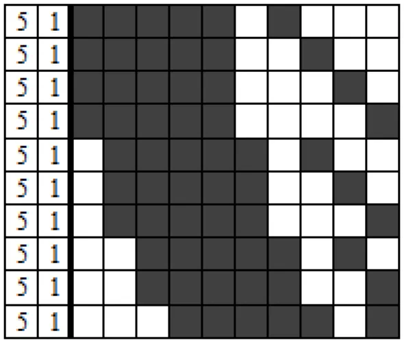 Figure 2.23 Depth-first search — all possibilities for a line