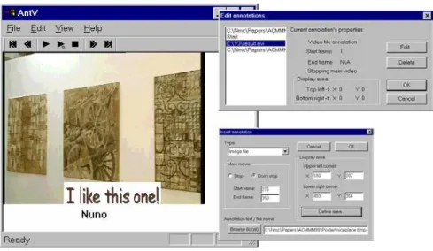Figure 2.7 Antv Video Player and Annotation Editor