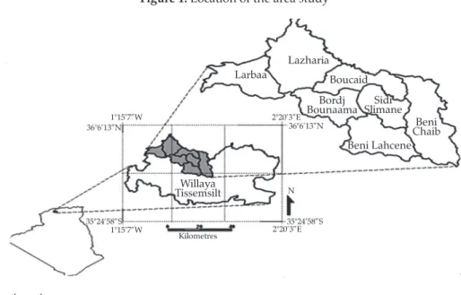 Figure 1. Location of the area study
