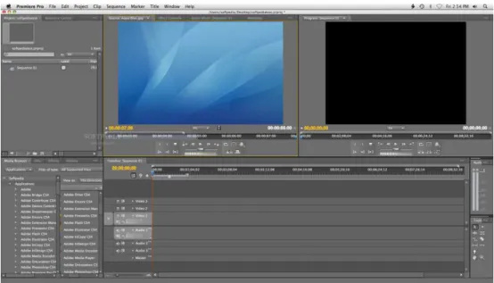 Figura 1.11 – Interface do software Adobe Premiere Pro 