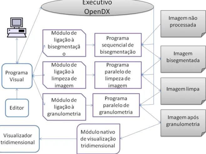 Figura 12:  Esquema do Tritom integrado no OpenDX. 