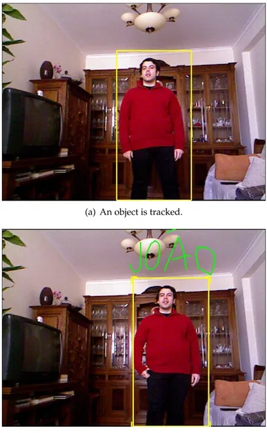 Figure 5.1: Proof of concept for attaching annotations to tracked objects.