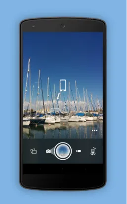 Figure 2.8: Screenshot of Camera51 interface showing the best framing suggestion.