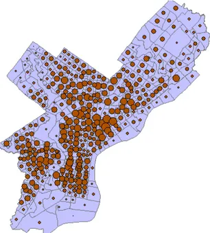 Figura 2.6: Exemplo de um Mapa de Símbolos Proporcionais