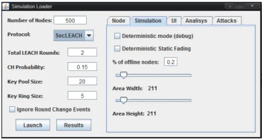 Figura 3.7 - Interface do módulo de controlo de definições e parametrizações 