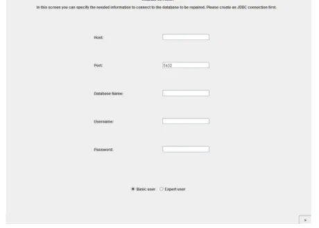 Figure 6.3: Connection screen