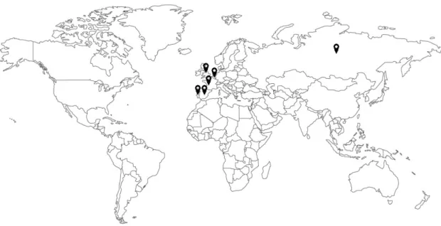 Figure 9: Various worldwide Luna Cloud data center locations 
