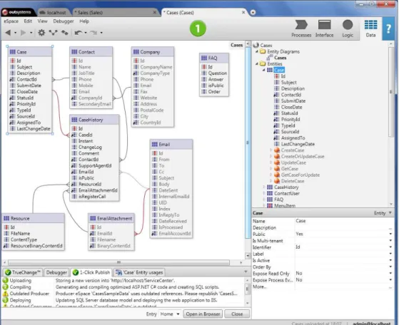 Figure 2.3: Service Studio - Application Data Model