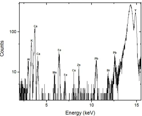 Figure 5.1: Orchard Leaves standard (NBS-1571) pellet spectrum