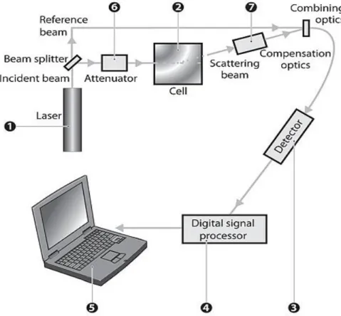 Figure 9. Optical configuration of the Zetasizer Nano series for Zeta potential  measurements 
