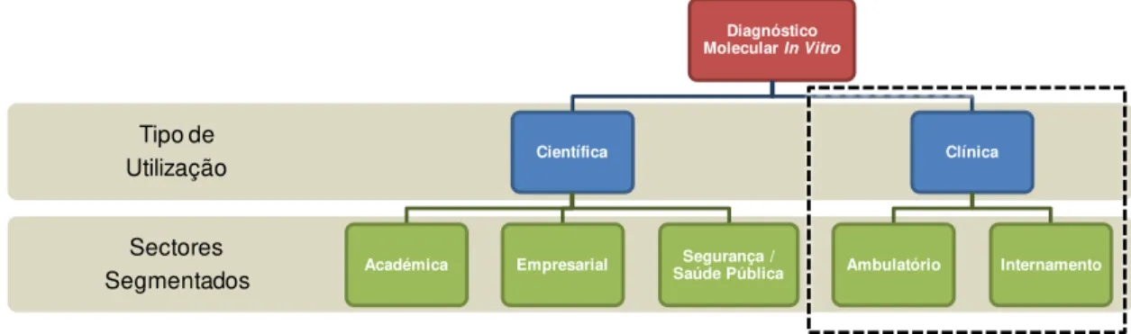 Figura III.5  –  Diagrama de segmentação  Variável de segmento: Tipo de utilização 