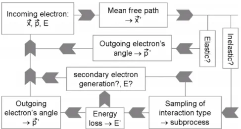Figure 1.4: Diagram descibing how LEPTS processes a radiation-matter interaction event.