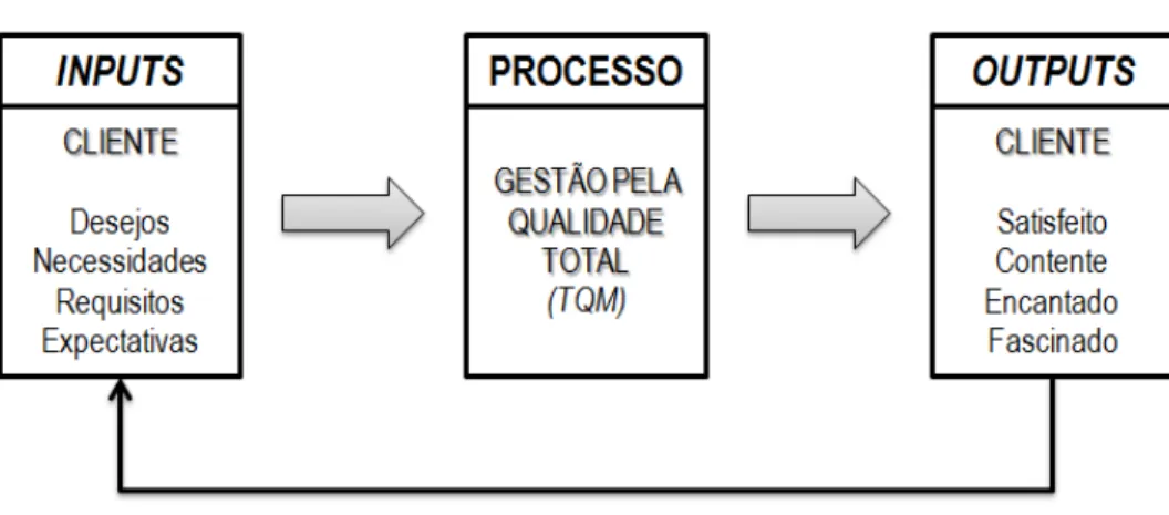 Figura 2.5: Processo do TQM. Adaptado de Saylor, 1996. 