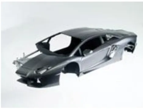 Figura 8  –  Modelo em escala reduzida 1/6 do Lamborghini Aventador 