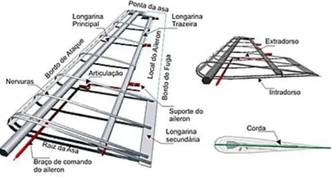 Figura 6. 8 - Nomenclatura da Asa