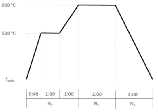 Figura 2.3 - Perfil de ativação das amostras CC.LDMW e CAR-C.LDMW 