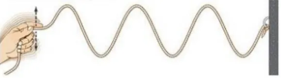 Figura 4: Pulsos em uma corda. Disponível em  http://www.explicatorium.com/CFQ8/Som_As_ondas.php 