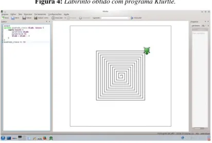 Figura 4: Labirinto obtido com programa Kturtle. 