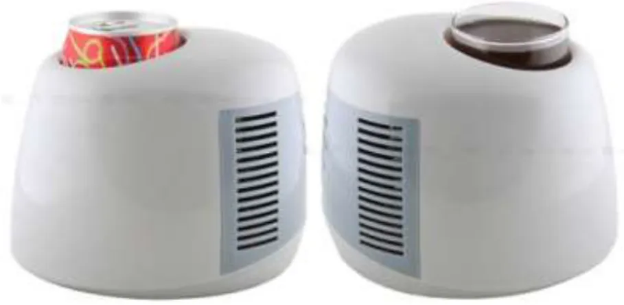 Figura 2.17  Refrigerador / aquecedor para garrafas, copos e latas com alimentação por porta USB   (fonte: (Gizmodo, 2007)) 
