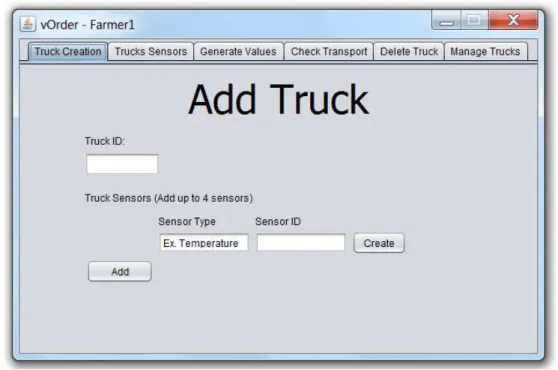 Figure 4.15 – vOrder main interface for Farmers 