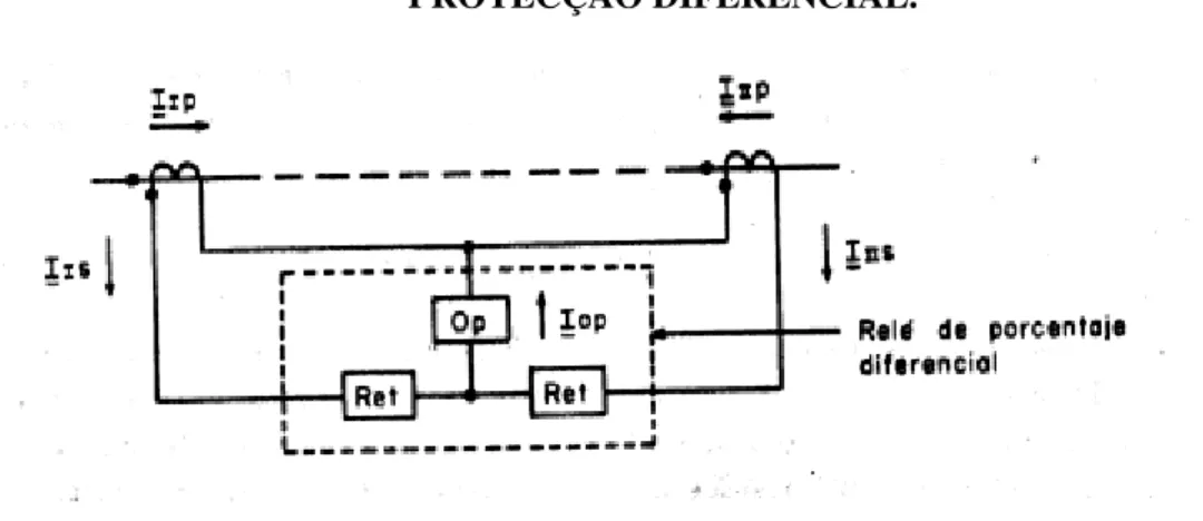 Figura III-10-Esquema simples de protecção diferencial 