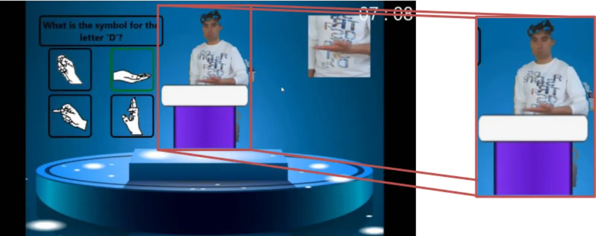 Figure 4.4 – Usage of the “Green Screen” filter during Play-mode 