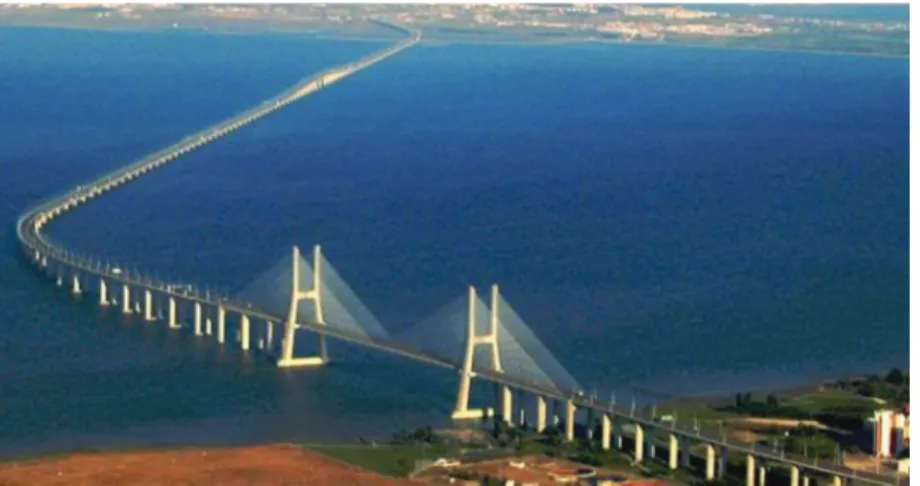 Figura 5. Ponte Vasco da Gama, projectada para uma Vida Útil Estrutural de 120 anos