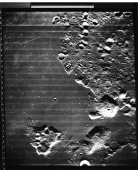 Figure 2.2- Craters in northern Oceanus Procellarum on the Moon taken by Lunar Orbiter 5 