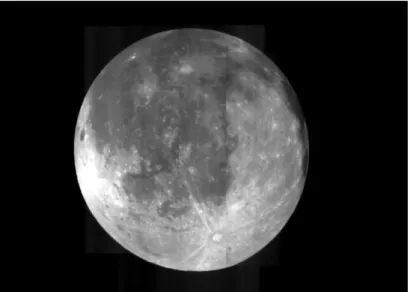Figure 2.3 - Mosaic of the near side of the moon as taken by the Clementine star trackers