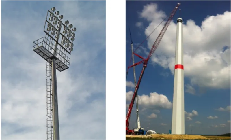 Figura 1.9: Torre de ilumi- ilumi-nação (Changzhou Feihuang Steel Poles Co., Ltd).