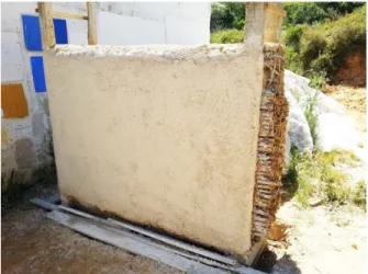 Fig. 3. Reedcob prototype 1 wall.