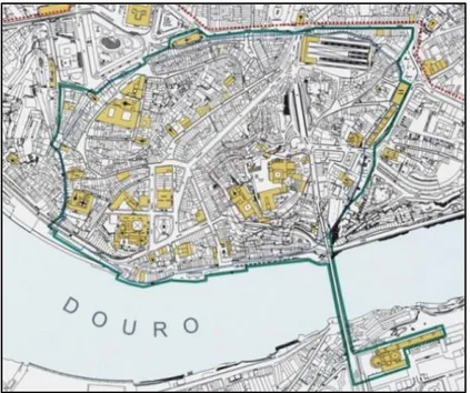 Figura 2.1  – Centro Histórico do Porto: Área classificada Património 4 . 