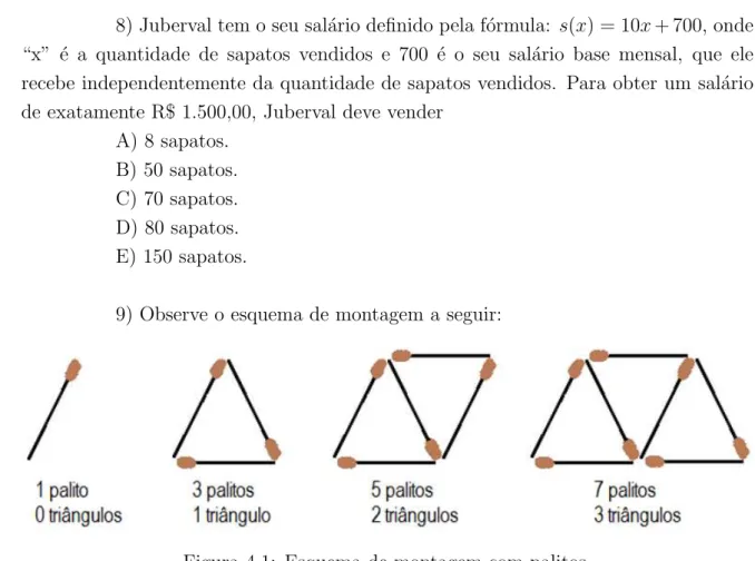 Figura 4.1: Esquema de montagem com palitos.