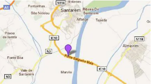 Figura 3-1 – Localização da Ponte Salgueiro Maia 