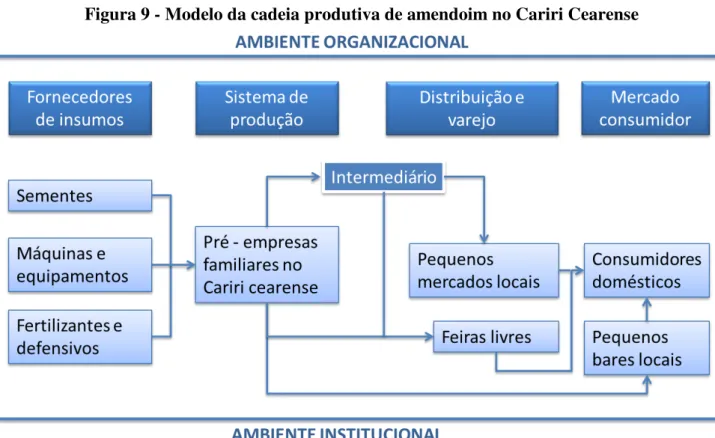 Figura 9 - Modelo da cadeia produtiva de amendoim no Cariri Cearense 