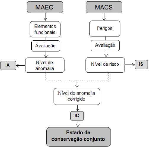 Figura 4.3 - Processo de determinação do estado de conservação conjunto com o MACS 