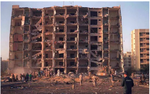Figure 1.2: Khobar Towers damage after the bombing [42]