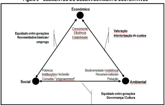 Figura 5  –  ELEMENTOS DO DESENVOLVIMENTO SUSTENTÁVEL 